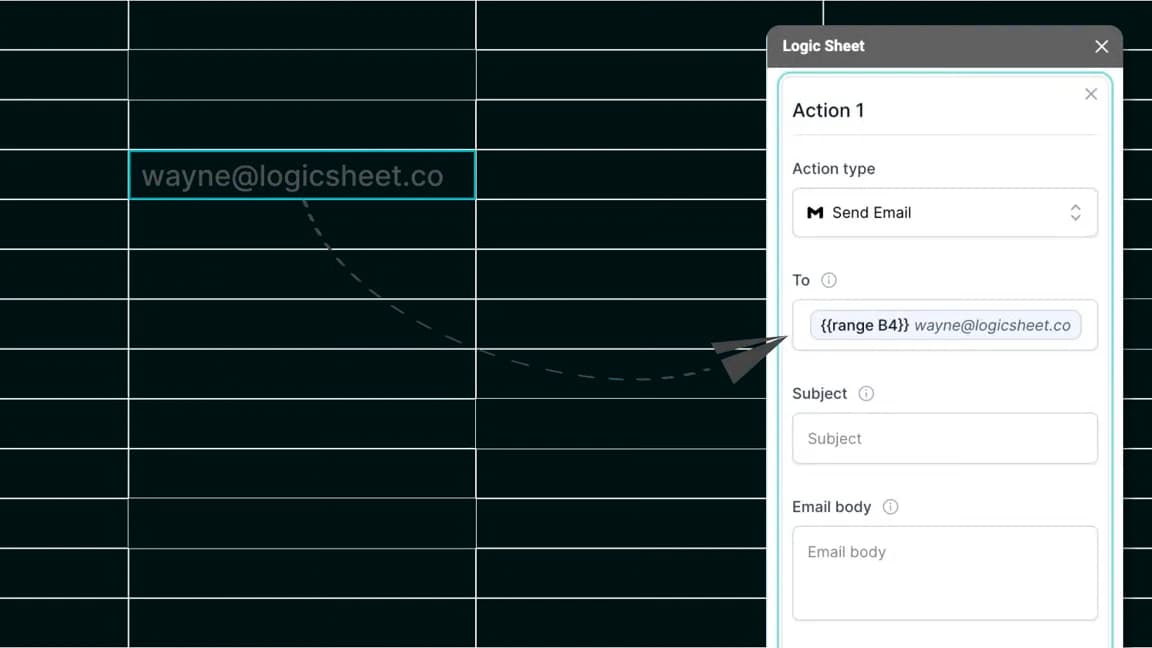 So verwenden Sie dynamische Daten in Ihrer Google Sheets-Automatisierung mit Logic Sheet