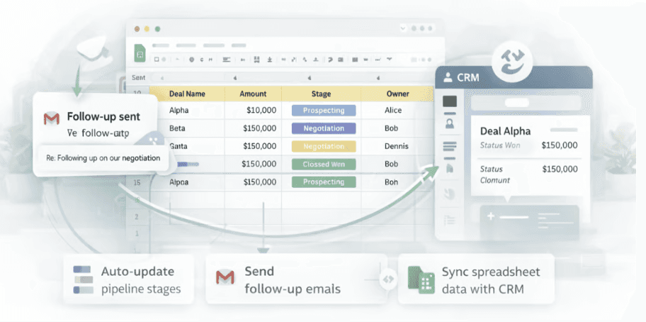 Logic Sheet hält Ihre Verkaufsdaten in Google Sheets auf dem neuesten Stand