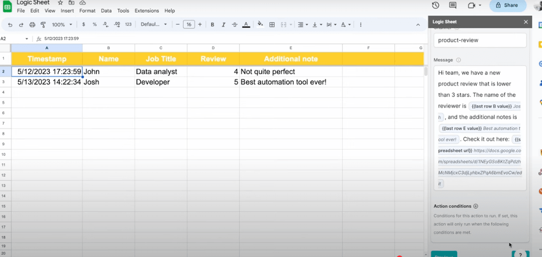 LogicSheet KI-Agenten und Automatisierungen in deiner Tabellenkalkulation.