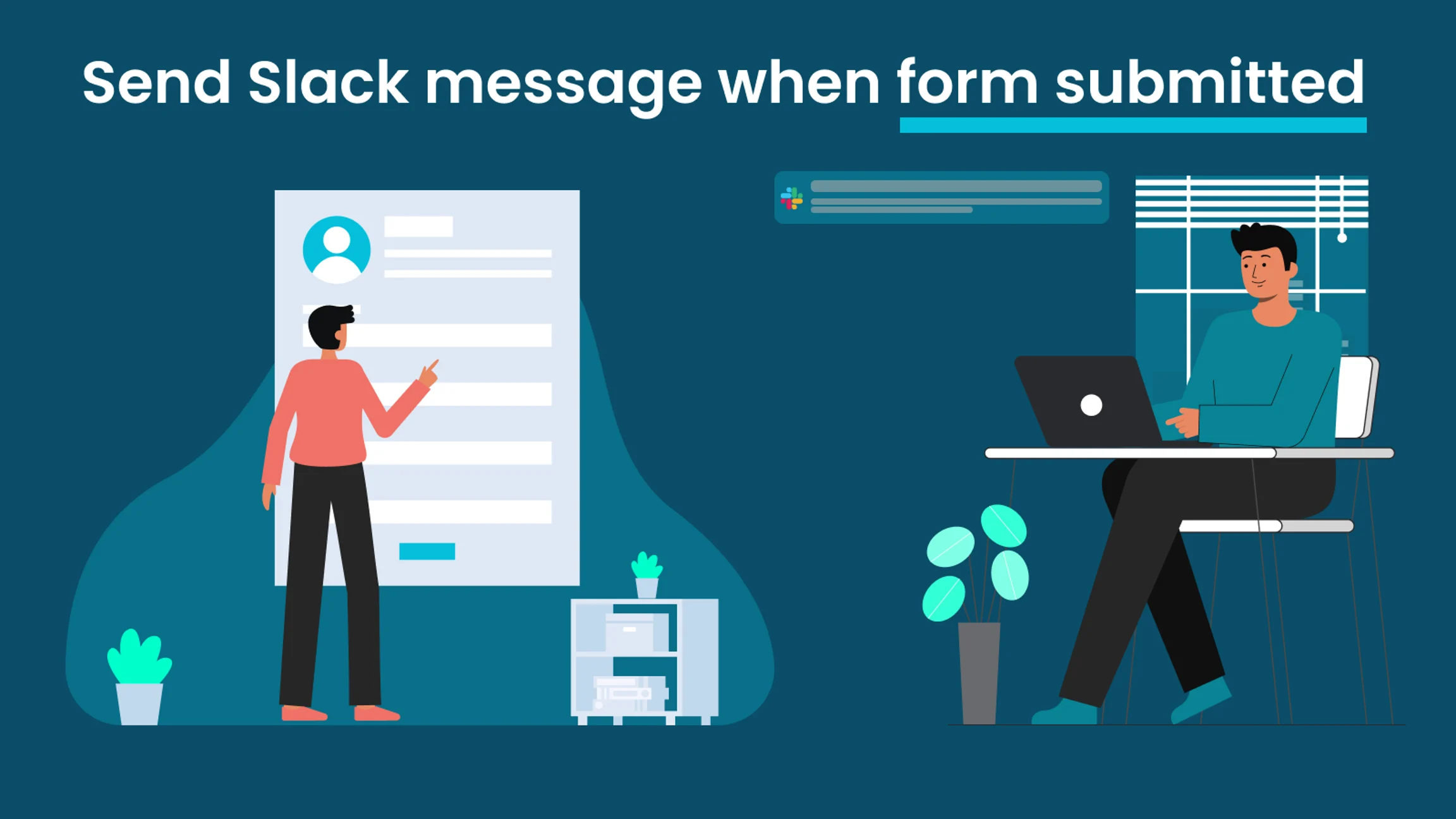 Send Slack message when a form submission is received mit Logic Sheet