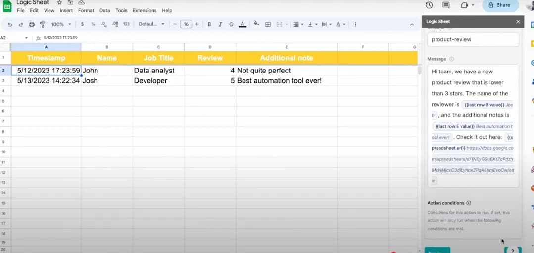 LogicSheet KI-Agenten und Automatisierungen in deiner Tabellenkalkulation.